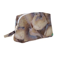 Close Up Mushroom Abstract Wristlet Pouch Bag (medium) by Fractalsandkaleidoscopes