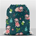 Pattern Christmas Funny Drawstring Bag (Small) View2