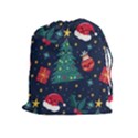Colorful Funny Christmas Pattern Drawstring Pouch (XL) View1