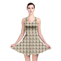 Chrix Pat Beige Reversible Skater Dress by snowwhitegirl