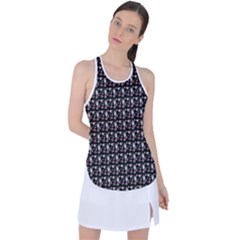 Chrix Pat Black Racer Back Mesh Tank Top by snowwhitegirl