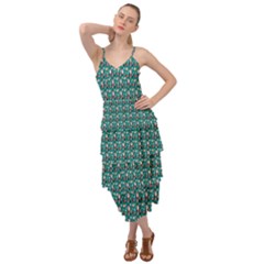 Chrix Pat Teal Layered Bottom Dress by snowwhitegirl