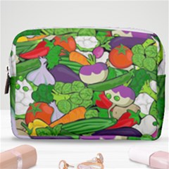 Vegetables Bell Pepper Broccoli Make Up Pouch (medium) by HermanTelo