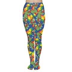 Clown World Pepe The Frog Honkhonk Meme Kekistan Funny Pattern Blue  Tights by snek