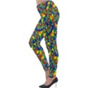 Clown World Pepe The Frog Honkhonk Meme Kekistan Funny Pattern Blue  Lightweight Velour Leggings View3