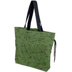 Groyper Pepe The Frog Original Meme Funny Kekistan Green Pattern Drawstring Tote Bag by snek
