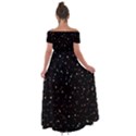 Abstract Colorful Glitters Background Vector Off Shoulder Open Front Chiffon Dress View2