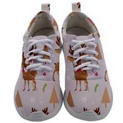 Christmas Seamless Pattern With Reindeer Mens Athletic Shoes by Vaneshart