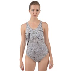 Beach Sand Cut-out Back One Piece Swimsuit by Fractalsandkaleidoscopes