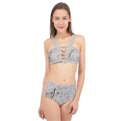 Beach Sand Cage Up Bikini Set by Fractalsandkaleidoscopes