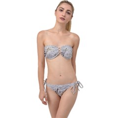 Beach Sand Twist Bandeau Bikini Set by Fractalsandkaleidoscopes