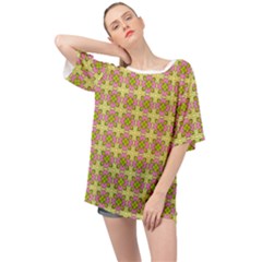 Df Blootomy Oversized Chiffon Top by deformigo