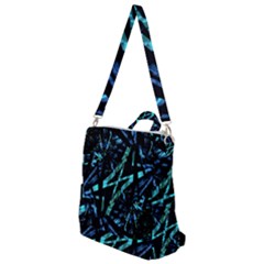 Modern Abstract Geo Print Crossbody Backpack by dflcprintsclothing
