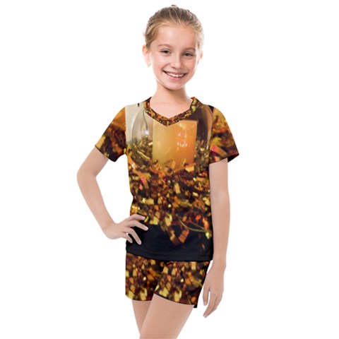 Christmas Tree  1 1 Kids  Mesh Tee And Shorts Set by bestdesignintheworld