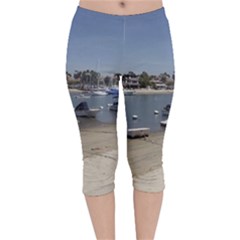 Balboa 1 3 Velvet Capri Leggings  by bestdesignintheworld