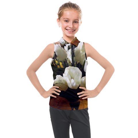 Tulips 1 3 Kids  Sleeveless Polo Tee by bestdesignintheworld