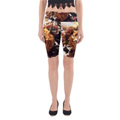 Begonia 1 2 Yoga Cropped Leggings by bestdesignintheworld