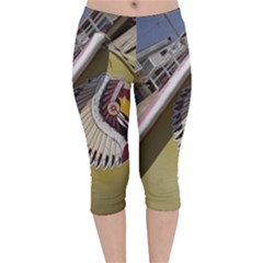 Boat 1 1 Velvet Capri Leggings  by bestdesignintheworld