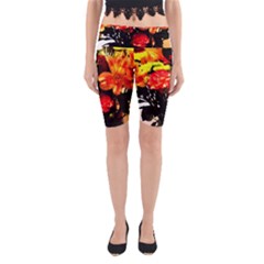 Flowers In A Vase 1 2 Yoga Cropped Leggings by bestdesignintheworld