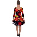 Flowers In A Vase 1 2 Quarter Sleeve Skater Dress View2