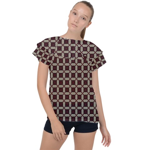 Pertamini Ruffle Collar Chiffon Blouse by deformigo