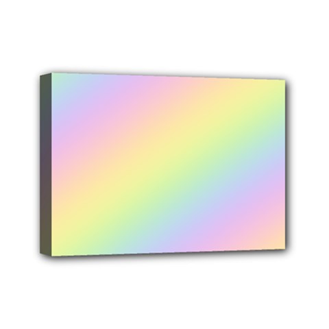 Pastel Goth Rainbow  Mini Canvas 7  X 5  (stretched) by thethiiird
