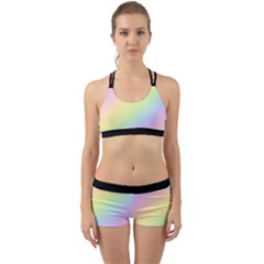 Pastel Goth Rainbow  Back Web Gym Set by thethiiird