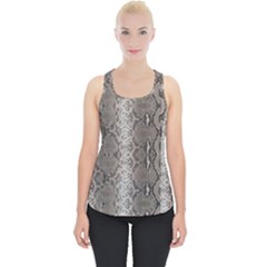 Python Snakeskin Print Piece Up Tank Top by LoolyElzayat