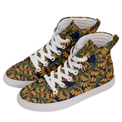 Daisy  Men s Hi-top Skate Sneakers by BubbSnugg