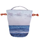 Pink Ocean Hues Drawstring Bucket Bag View1