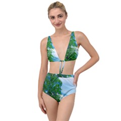 Airbrushed Sky Tied Up Two Piece Swimsuit by Fractalsandkaleidoscopes