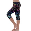 Background Drawing Colorful Pattern Kids  Lightweight Velour Capri Leggings  View2