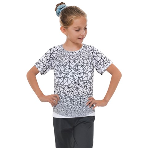 Triangle Poly Low Poly Background Kids  Mesh Piece Tee by Vaneshart