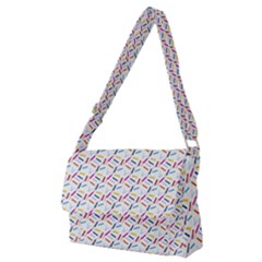 Sprinkles Flat Design Patter Food Full Print Messenger Bag (m) by Vaneshart