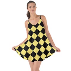 Block Fiesta - Blonde Yellow & Black Love The Sun Cover Up by FashionBoulevard