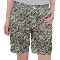 Urban Art Textured Print Pattern Pocket Shorts by dflcprintsclothing