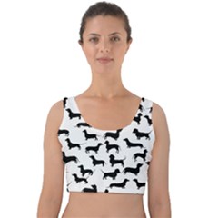 Dachshunds! Velvet Crop Top by ZeeBee