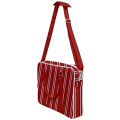 Nice Stripes - Apple Red Cross Body Office Bag by FashionBoulevard