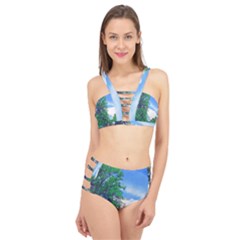 Drawing Of A Summer Day Cage Up Bikini Set by Fractalsandkaleidoscopes