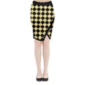 Block Fiesta Black And Mellow Yellow Midi Wrap Pencil Skirt View1