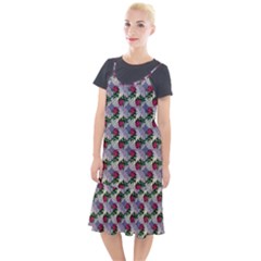 Doily Rose Pattern Blue Camis Fishtail Dress by snowwhitegirl