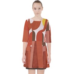 Sophie Taeuber Arp, Composition À Motifs D arceaux Ou Composition Horizontale Verticale Pocket Dress by Sobalvarro