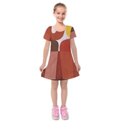 Sophie Taeuber Arp, Composition À Motifs D arceaux Ou Composition Horizontale Verticale Kids  Short Sleeve Velvet Dress by Sobalvarro