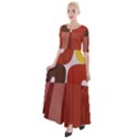 Sophie Taeuber Arp, Composition à Motifs D arceaux Ou Composition Horizontale Verticale Half Sleeves Maxi Dress View1