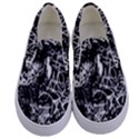 Graffiti Abstract Collage Print Pattern Kids  Canvas Slip Ons View1