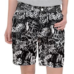 Graffiti Abstract Collage Print Pattern Pocket Shorts by dflcprintsclothing