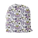 Hand Drawn Cute Cat Pattern Drawstring Pouch (2XL) View2