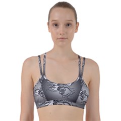 Decorative Clef, Zentangle Design Line Them Up Sports Bra by FantasyWorld7