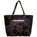 Fractal Fantasy Abstract Pattern Zip Up Canvas Bag View3
