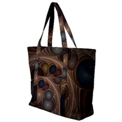 Fractal Fantasy Design Construction Zip Up Canvas Bag by Wegoenart
